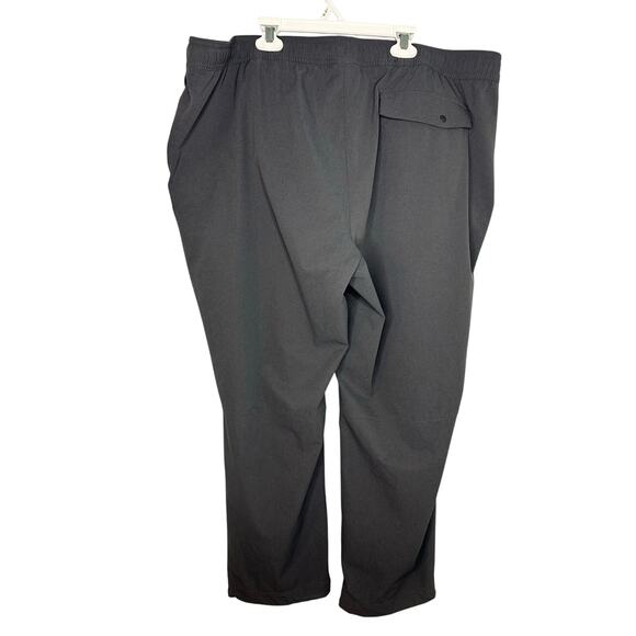 L.L. Bean Athletic Pants Men's Size 2XL Gray Drawstring Athleisure Stretch Zip - Picture 2 of 7